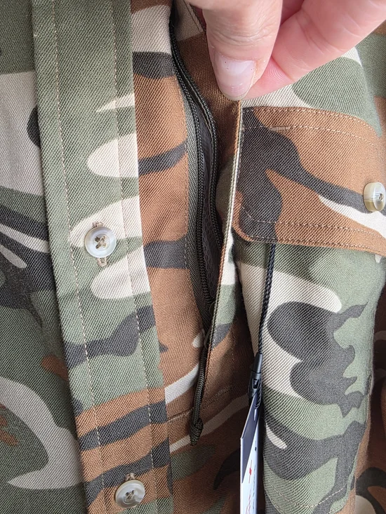 NWT Poncho Outdoors The Deep Search Performance Fishing Shirt - Camo - XL - Picture 12 of 17